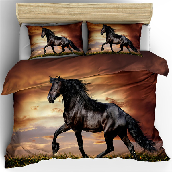 horse print single duvet cover