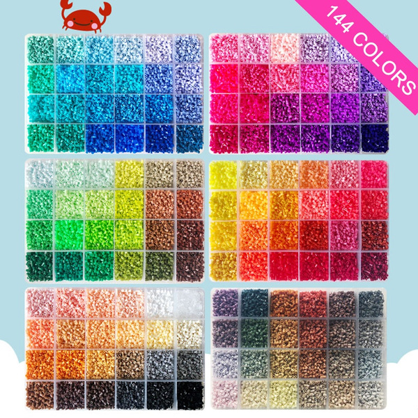 2.6mm Mini Beads Set 144 colours 550PCS per Colours DIY Hama Beads Perler  Beads Iron Beads High Quality Gift