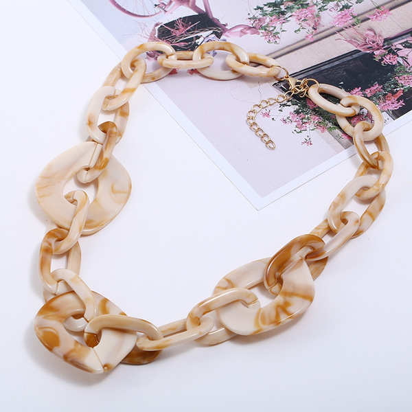 Fashion Red Green Cream Chunky Plastic 