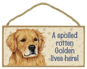 dogplaquesign, golden, cute, Pets
