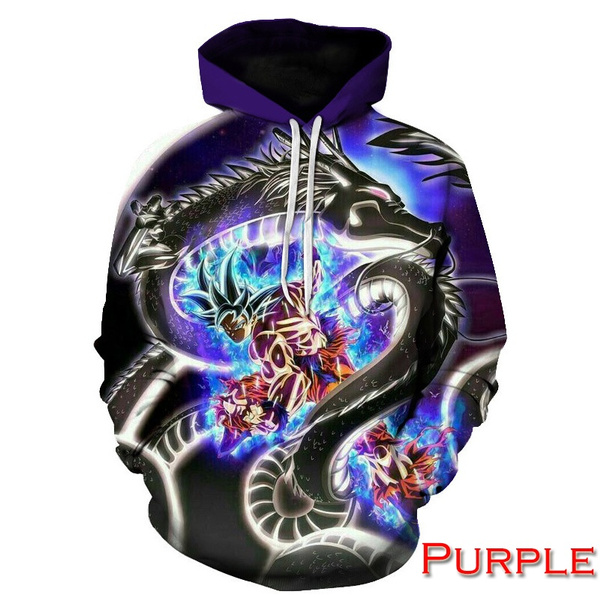Anime Super Saiyan 3D Printed Hoodie 