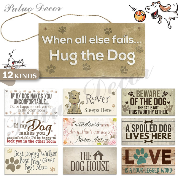 funny dog signs for home