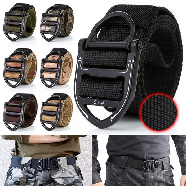 2019 New 3.8cm Men's Multi-functional Tactical Military Nylon Belt ...