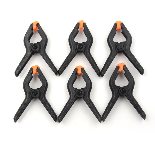 6Pcs Tools Hard Plastic Woodworking Grip 2inch Toggle Clamps Spring Clip Tool 