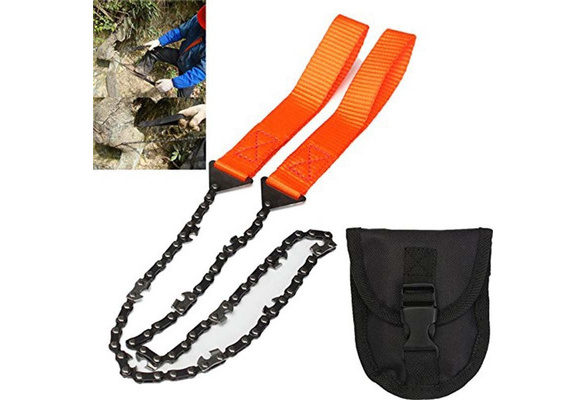 Survival Chain Saw Hands ChainSaw Emergency Camping Kit Tool Pocket small EH 