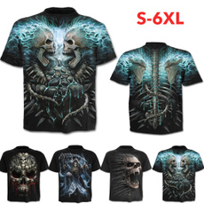 Summer, Plus Size, Shirt, skull