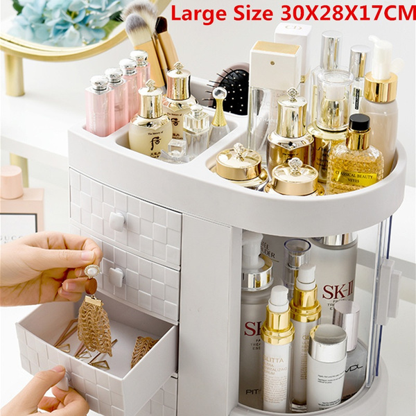 Large Dressing Box Luxury Cosmetic Storage Box Bedroom Dressing Table Makeup Organizer Makeup Storage Wish