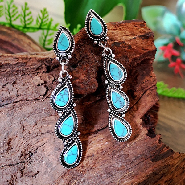 Antique 2025 turquoise earrings