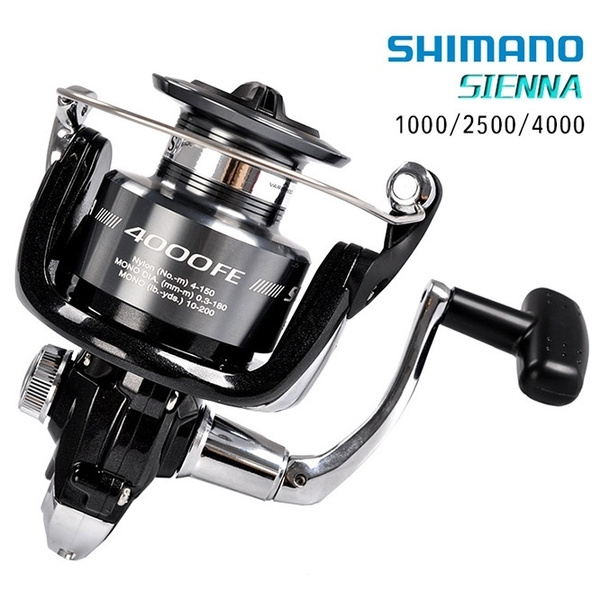 2020 new Original Shimano SIENNA FE 1000 2500 4000 Spinning Fishing Reel  1+1BB Front Drag XGT7 Body Saltewater Carp Outdoor Fishing Reel
