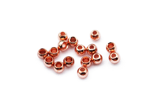 Tigofly 50 pcs/lot 10 Colors Copper Cone Head Fly Tying Beads Weight Nymph Head Jig Tube Fly Tying Materials 5.1mmX4.1mmX1.9mm 