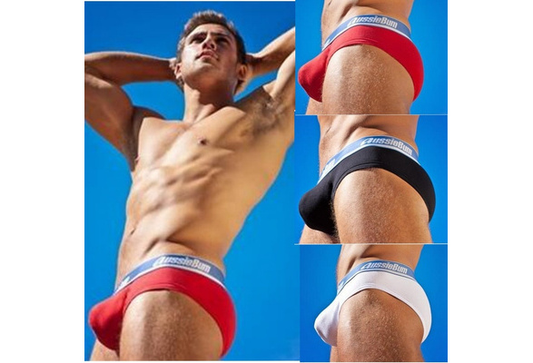 7color Brand Men Aussiebum Underwears Men's Breathable and Comfortable  Underwear Cotton Casual Sexy Flat Underpants