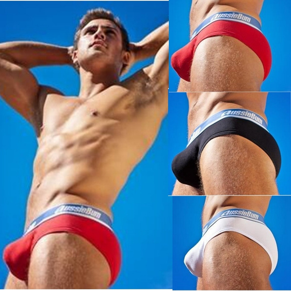 Brand Aussiebum Men Underwear Men's Fashion Cotton Casual Flat Underpants  Boxer Briefs
