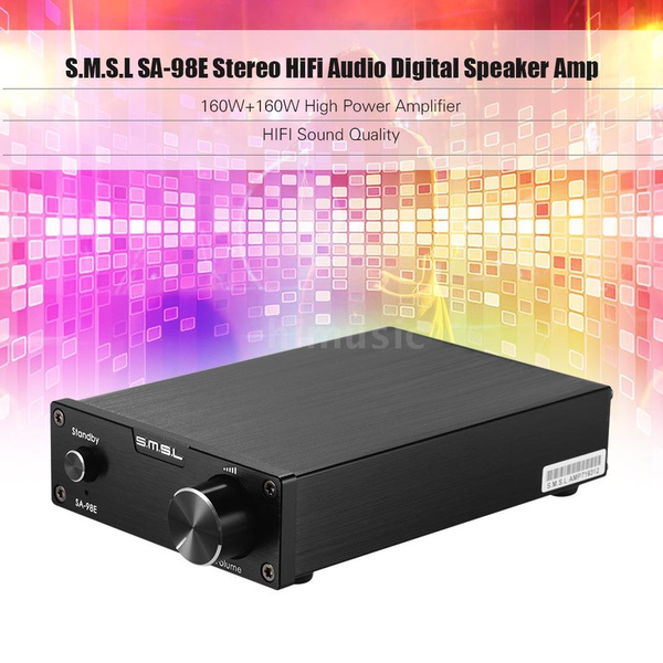 S.M.S.L SA-98E Audio Amplifier Stereo HiFi Digital Speaker Amp