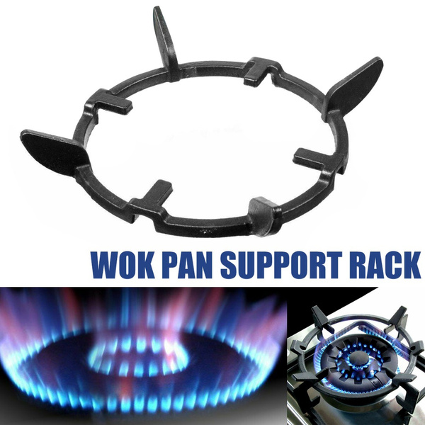 Universal Wok Pan Iron Support Cast Stand Gas Burners Hobs Rack Cookers Tool 