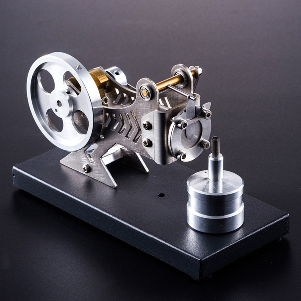 All Metal Vacuum Stirling Engine Diy Hot Gas Turbine Stem Steam Model Set Wish