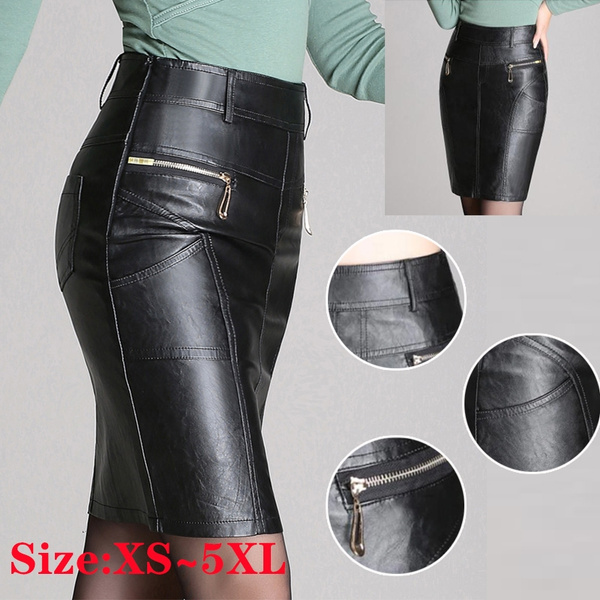 Leather pencil 2025 skirt 5xl