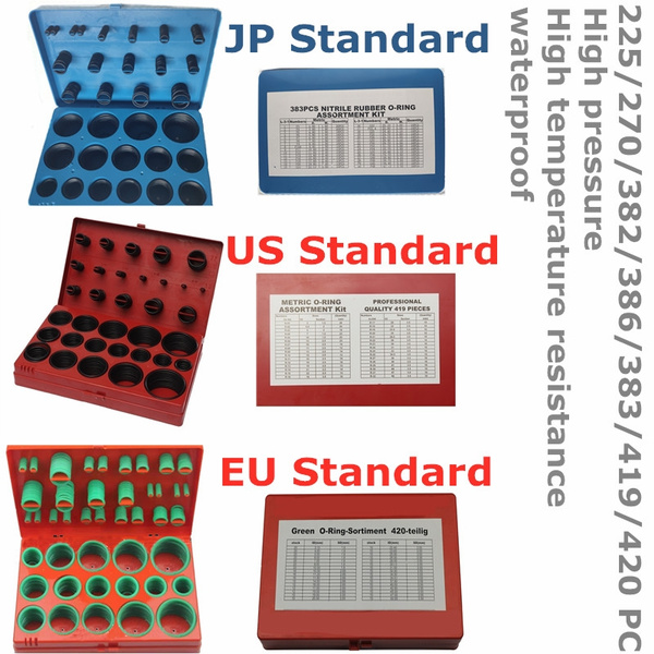 Eu Cn Us Jp Standard O Ring Set Metric And Standard O Ring Rubber Seal Assortment Set Silica Gel Ring Wish