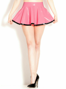 pink, latex, pencil skirt, Cosplay
