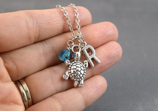 Turtle, cute, Personalized necklace, Jewelry