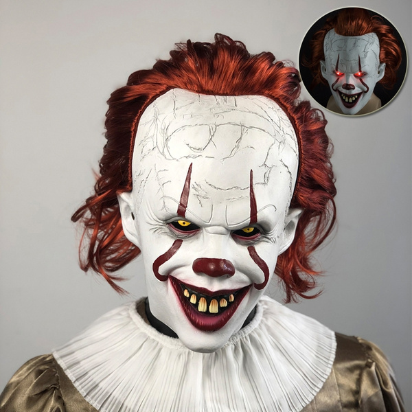 2019 IT PENNYWISE Masque chapitre 2 Deluxe Latex Pennywise Clown Halloween Masque 