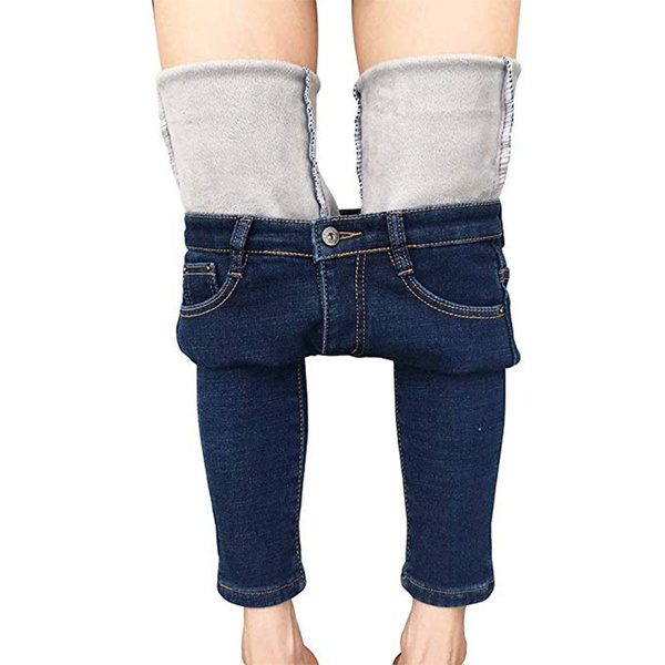 Women's Winter Jeans Thick Tights Wool 