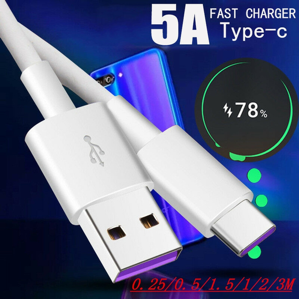 5A For Huawei P20 Lite Pro Mate 10 RS Cable Type C USB-C Super Charger(0.25/0.5/1/1.5/2/3M) | Wish
