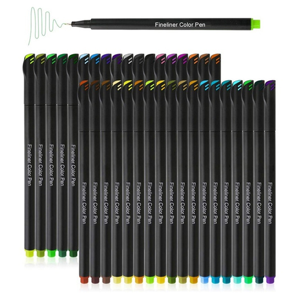 12/24/36Pcs Fineliner Color Pen Set 0.38mm Colored Sketch Drawing Pen Fine  Point Marker Perfect for Journal Note Taking