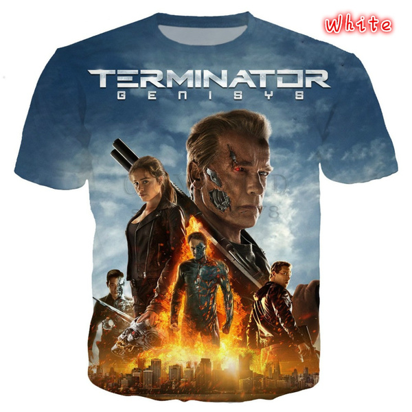 score Gentleman Uforudsete omstændigheder Fashion t shirt men/women movie Terminator Arnold Schwarzenegger I will be  back 3D print t-shirts Harajuku tshirt streetwear top | Wish