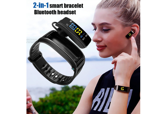 Bracelet intelligent 2 en 1 avec écouteurs bluetooth new arrivals