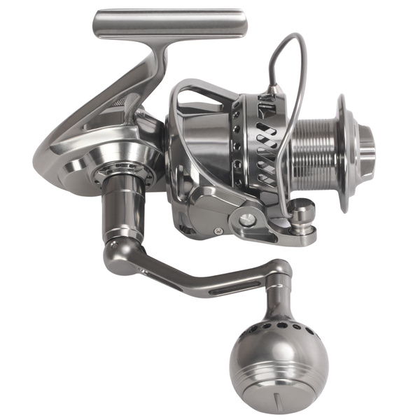CNC Machined Full Metal Freshwater Saltwater Spinning Fishing Reel 17kg or  37lbs Drag Size 3000 4000 Powerful Long Cast Game Boat Fishing Left or
