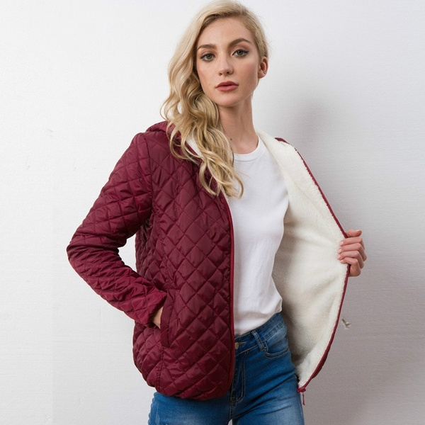 Velvet winter best sale jacket womens