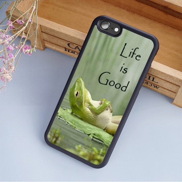 Life Is Good Frog Phone Case Back Cover For Iphone Xr Xs Max 8 Plus Samsung Galaxy S10 S9 S8 Plus Note 8 9 10 Wish Life Is Good Frog Phone Case Back Cover For Iphone Xr Xs Max 8 Plus Samsung Galaxy S10 S9 S8 Plus Note 8 9 10 Wish