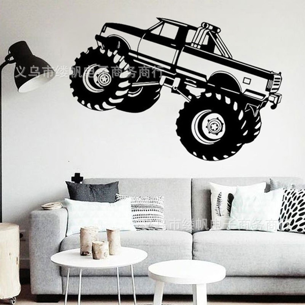 Monster Truck Stickers Truck Car Stickers for Kids DIY Water