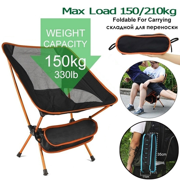 Portable Lightweight Folding Chair Seat for Outdoor Fishing Camping BBQ 