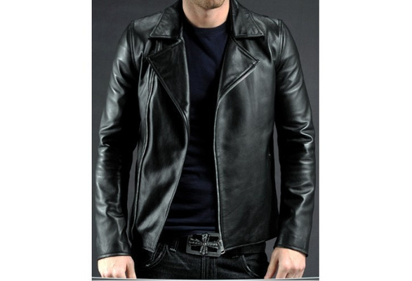 Men Ghost rider leather jacket | Wish