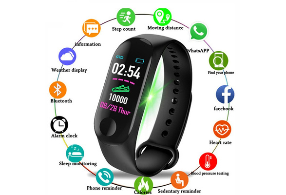 relógio smart bracelet m3 bluetooth