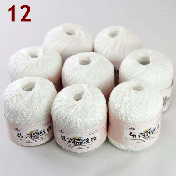 White Cotton Crocheting & Knitting Yarns for sale