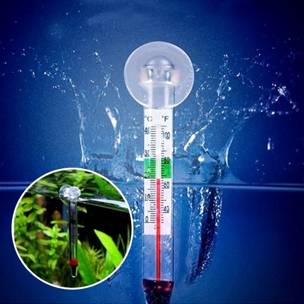 Glass Tube Aquarium Fish Thermometer Temperature Submersible