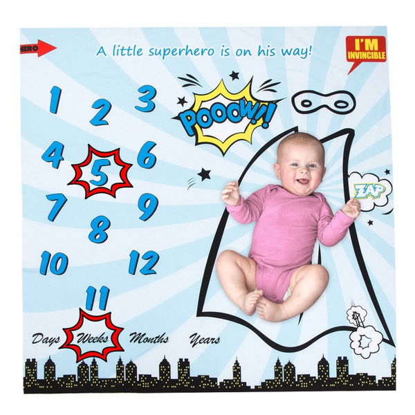 Superhero best sale milestone blanket