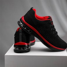 Large Size Men's Shoes Lightweight Breathable Running Shoes Men's Flying Woven Mesh Sports Shoes