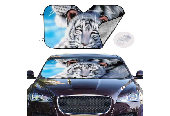 Laxoinh Love Autism Awareness Car Foldable UV Ray Reflector Auto Front Window Sun Shade Visor Shield Cover 
