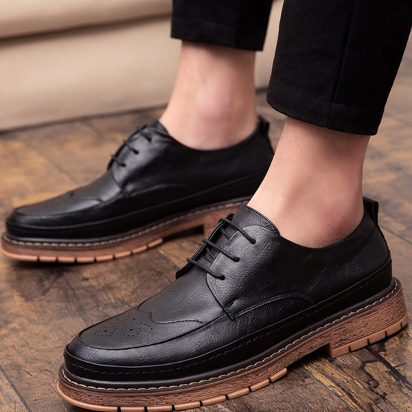mens chunky sole brogues