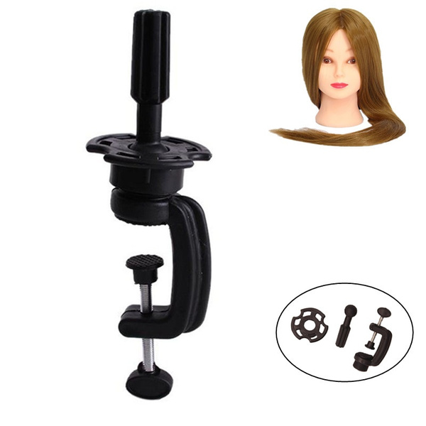 Mannequin Training Head Stand Wig Holder Stand Desk Table Clamp