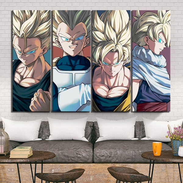 Season 4 Home Decor Poster Wall Scroll Super Saiyan Son Goku Dragon Ball Z
