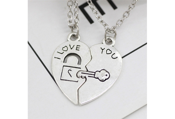 Lock and Key Couple Necklace