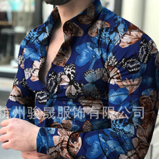 shirtsformenlongsleeve, Moda, flowershirtformen, long sleeved shirt