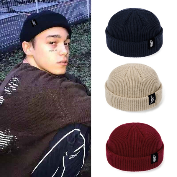 short beanie hat