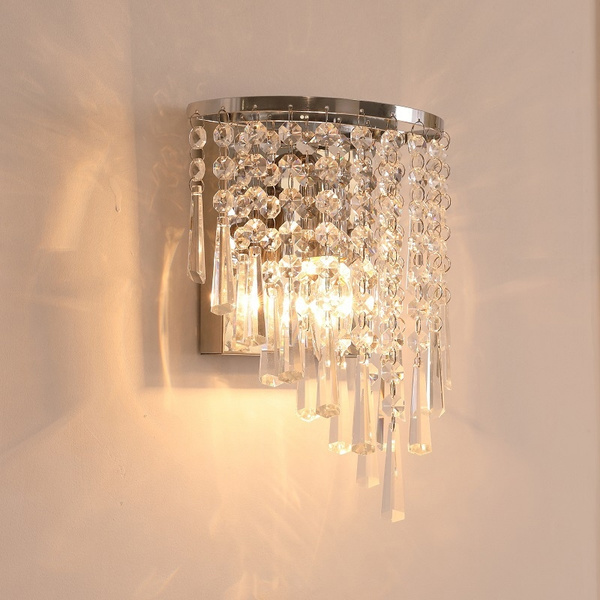 crystal side wall lights