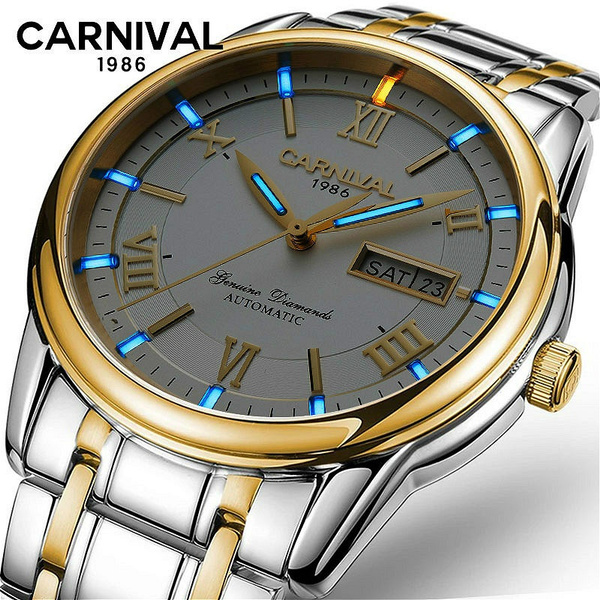 CARNIVAL Men Mechanical Watches Multifunction Watch Tritium