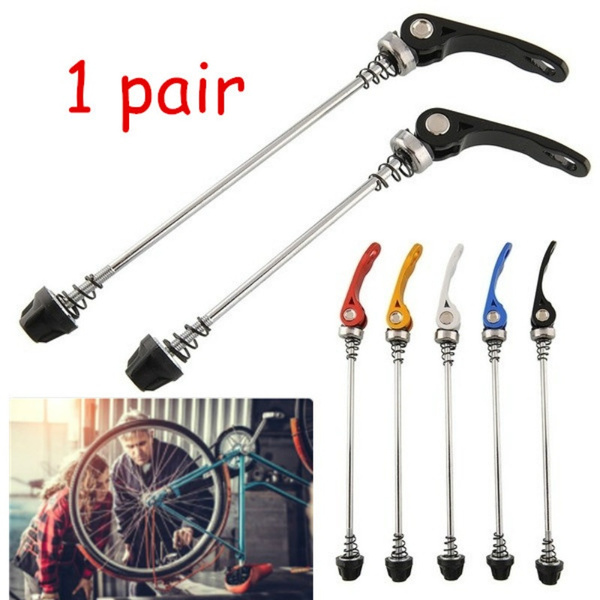 One Pair Bike Bicycle Cycling Wheel Hub Skewers Quick Release Bolt Lever Axle 